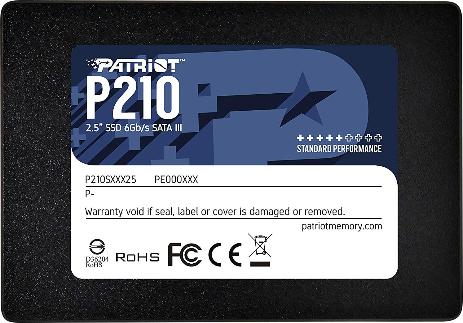 256 GB Patriot P210 SSD, SATA