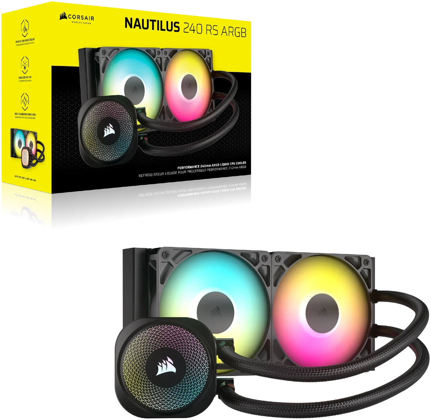Corsair Nautilus 240 RS ARGB, schwarz
