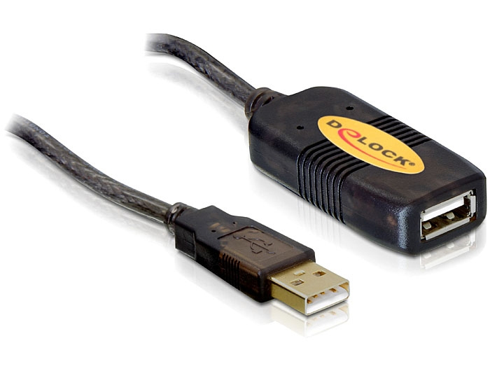 DeLOCK Kabel USB 2.0 aktives Verlängerungskabel A/A, aktiv, 15m - 82689