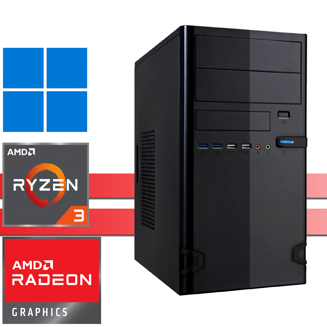 X-Working 2100 Ryzen3, 8GB DDR4, 256GB NVMe SSD, WiFi, Windows 11 Pro V.2